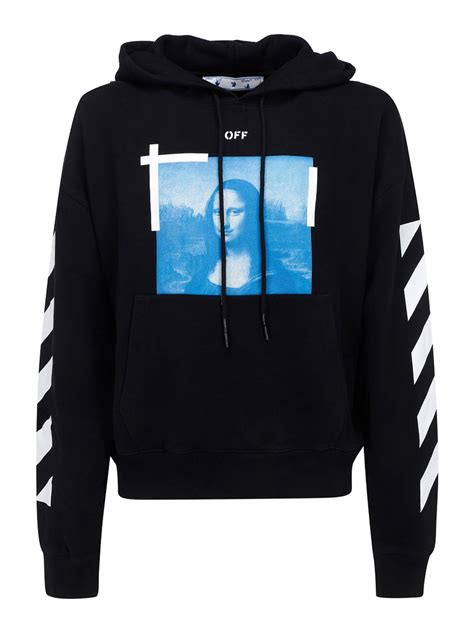 felpa off white blu